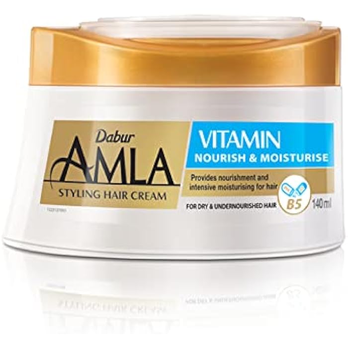 Dabur Amla Vitamin Styling Hair Cream (125mL) | Helps Dry and Under-Nourished Hair | Nourishes and Moisturizes Hair | Non-Sticky and Non-Greasy | 24-Hour Active Nourishment System - Image 1